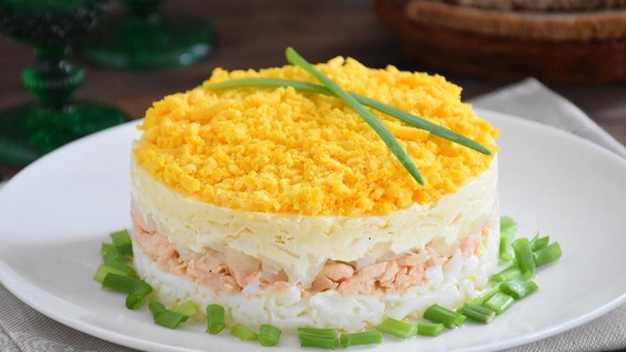 Рецепт мимозы салат классический с сыром