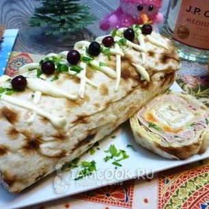 Рецепт Рулета Мимоза