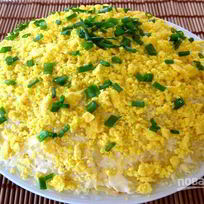 Рыбный салат Мимоза