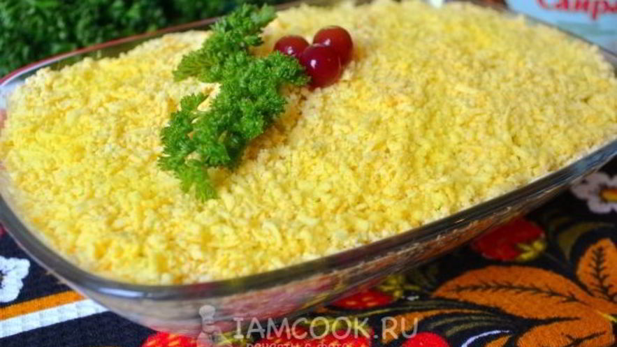 Рецепт салата мимоза без картошки и моркови