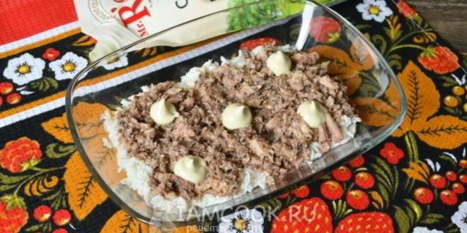 Рецепт салата мимоза без картошки и моркови