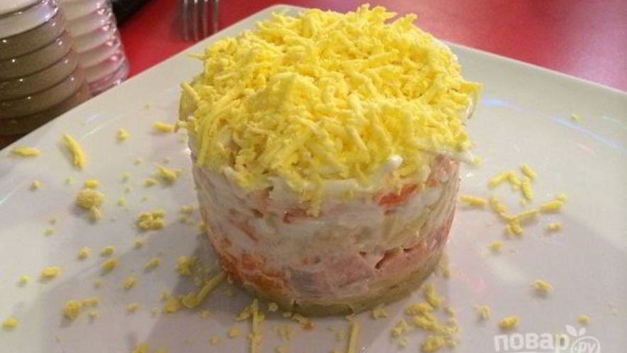 Рецепт салата мимоза без сливочного масла