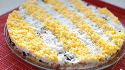 Рецепт Салата Мимоза с форелью