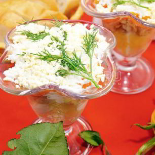 Рецепт Салата Мимоза с горбушей