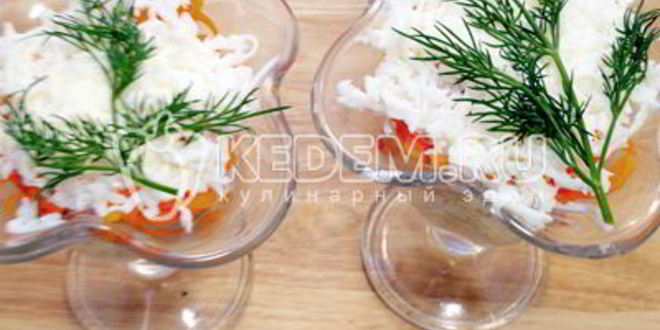 Рецепт салата мимоза с горбушей