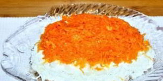 Рецепт салата мимоза с маслом