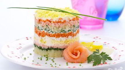 Рецепт Салата Мимоза с семгой