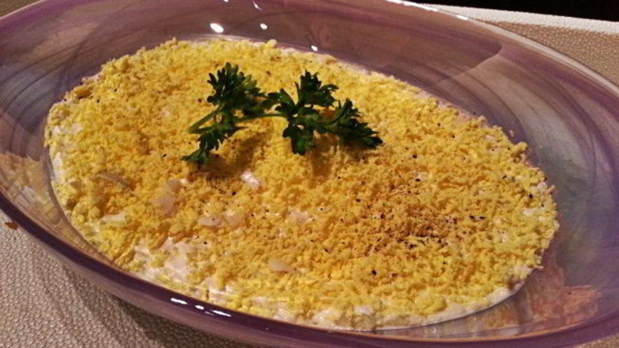 Рецепт салата мимоза с тунцом