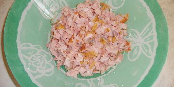 Рецепт салата парус с чипсами