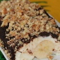 Рецепт Десерта Банан под шубой с творогом