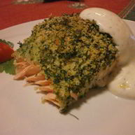 Рецепт Филе семги под ароматной шубкой