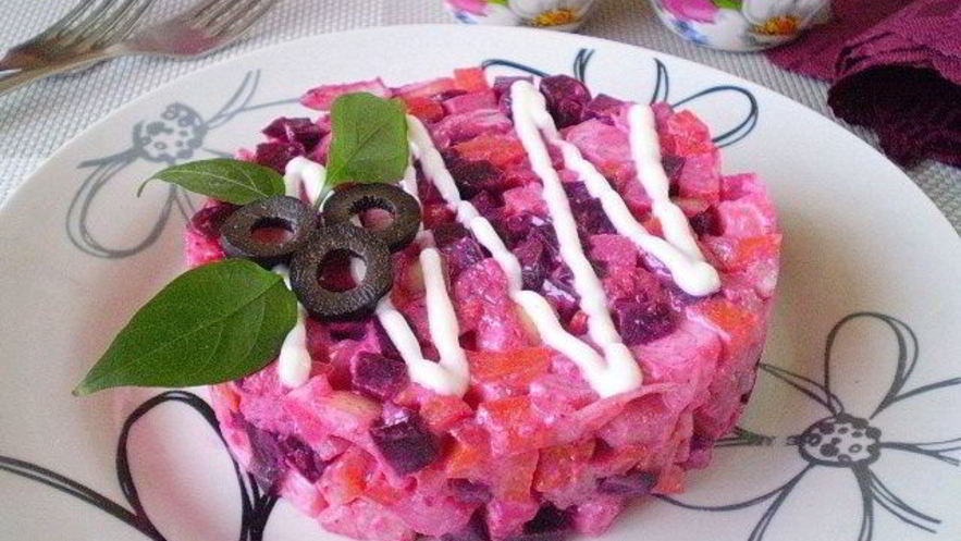 Рецепт ленивой селедки под шубой