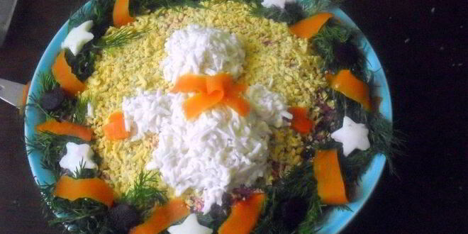 Рецепт новогодней сельди под шубой