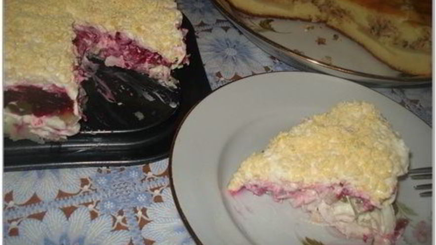 Рецепт салата кальмары под шубой