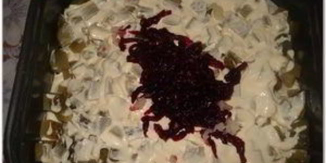 Рецепт салата кальмары под шубой