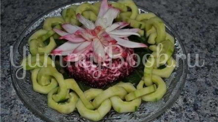 Рецепт салата сельдь под шубой с яблоком