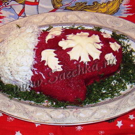 Рецепт Сельди под шубой Варежка