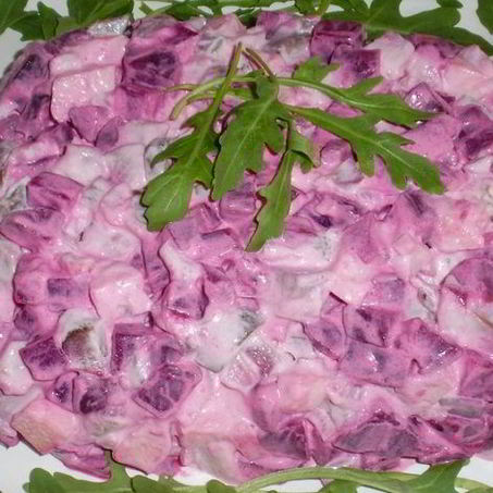 Рецепт Селедки под шубой кубиками