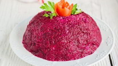 Рецепт Селедки под шубой с огурцом