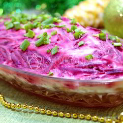 Рецепт Селедки под шубой с яблоком