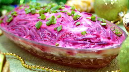 Рецепт Селедки под шубой с яблоком