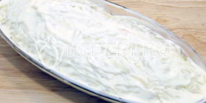 Рецепт селедки под шубой с яблоком