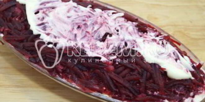 Рецепт селедки под шубой с яблоком