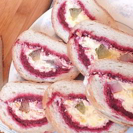 Рецепт Селедки под шубой в багете