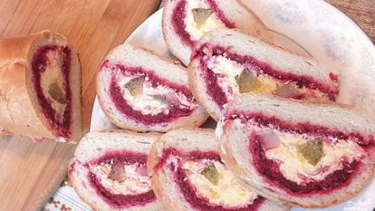 Рецепт Селедки под шубой в багете