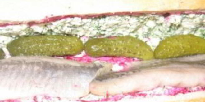 Рецепт селедки под шубой в багете