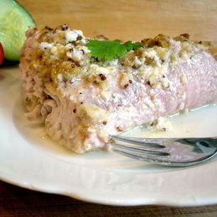 Рецепт Запеченной рыбки под шубой из пармезана и хлебной крошки