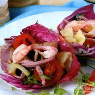 Рецепт Салата Раковина с креветками