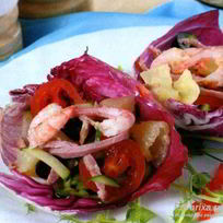 Рецепт Салата Раковина с креветками
