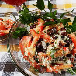 Рецепт Салата с фасолью и помидорами Барселона