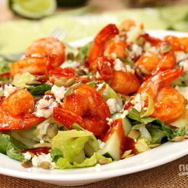 Рецепт Салата с креветками