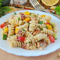 Рецепт Салата с курицей и макаронами