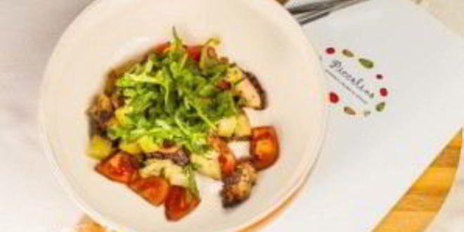 Рецепт салата с осьминогом