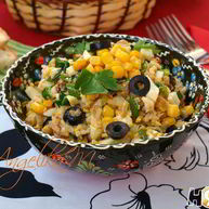 Рецепт Салата с тунцом, рисом и кукурузой