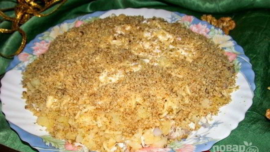 Рецепт салата слоеного с курицей