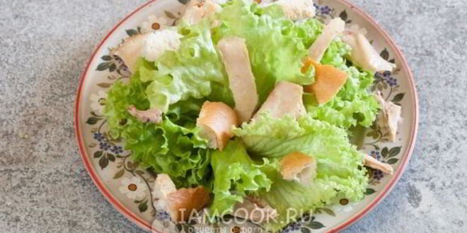 Рецепт итальянского цезаря с курицей