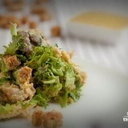 Рецепт Салата Цезарь с грибами