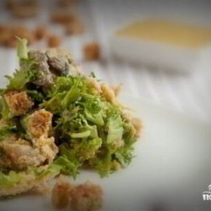 Рецепт Салата Цезарь с грибами