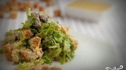 Рецепт Салата Цезарь с грибами