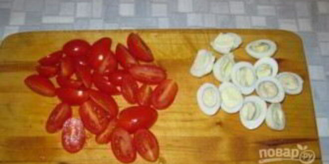 Рецепт салата цезарь с креветками