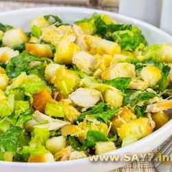 Рецепт Салата Цезарь с курицей