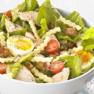Рецепт Салата Цезарь с легкой заправкой