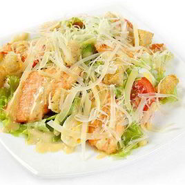 Рецепт Салата Цезарь с лососем
