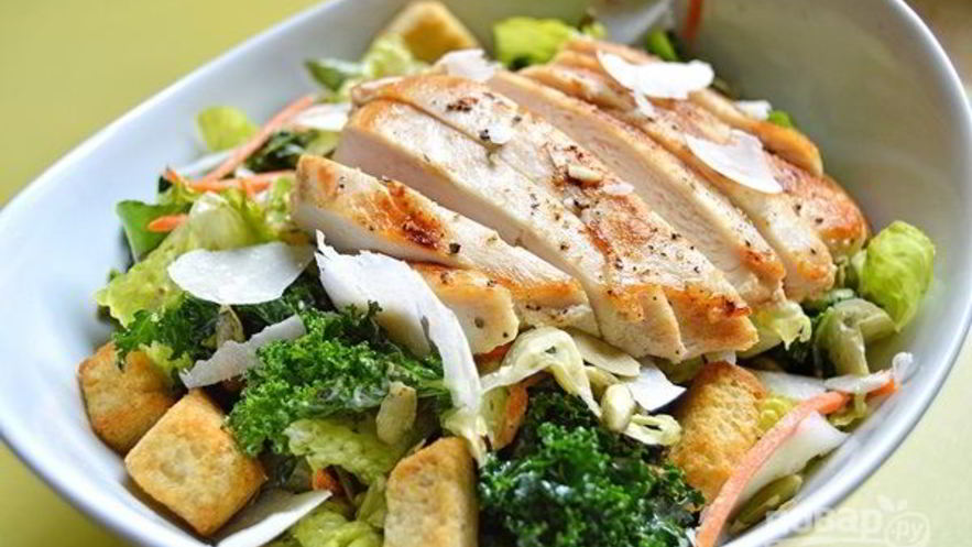 Рецепт салата цезарь с морковью