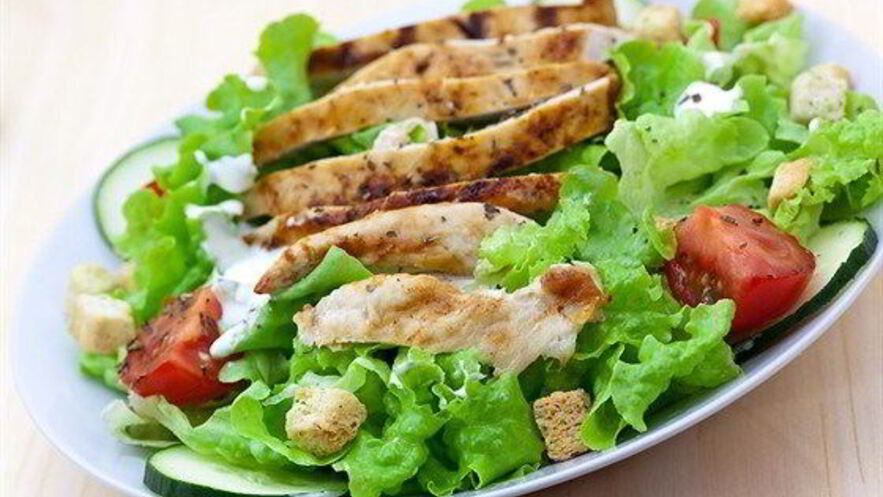 Рецепт салата цезарь с оливковым маслом