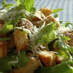 Рецепт Салата Цезарь с сухариками